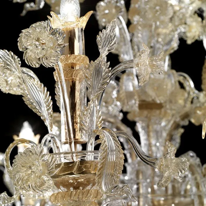 165 Cm Murano Glass Rezzonico Chandelier