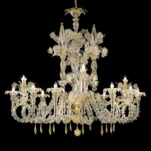 165 Cm Murano Glass Rezzonico Chandelier