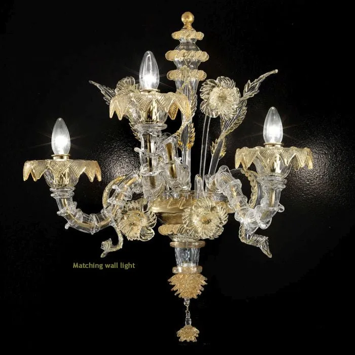 165 Cm Murano Glass Rezzonico Chandelier