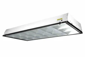 2x4 Foot Recessed Troffer UV Fixture, 97.5 Watts, 120V-277V