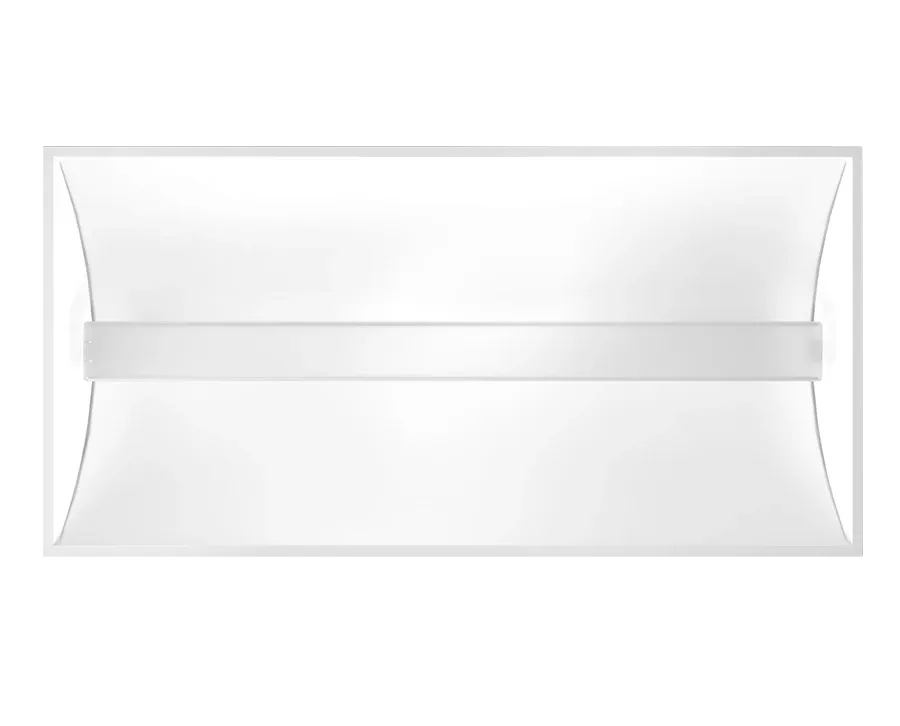 2X4 LED Center Basket Troffer, 5,561 Lumen Max, Wattage and CCT Selectable, 120-277V
