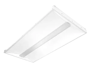 2X4 LED Center Basket Troffer, 5,561 Lumen Max, Wattage and CCT Selectable, 120-277V