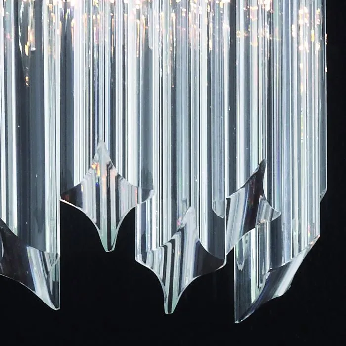 30 Cm Tall Murano Glass Prism Wall Light