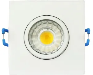 3" SQUARE ADJUSTABLE RECESSED LIGHT, 120V, 8W, 550LM, CRI90, DIMMABLE