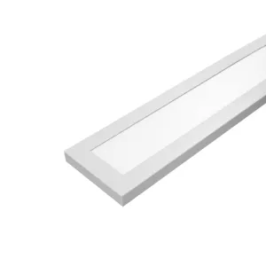 4FT Slim 4" Linear Surface Light, 3400 Lumen Max, Wattage and CCT Selectable, 110-277V