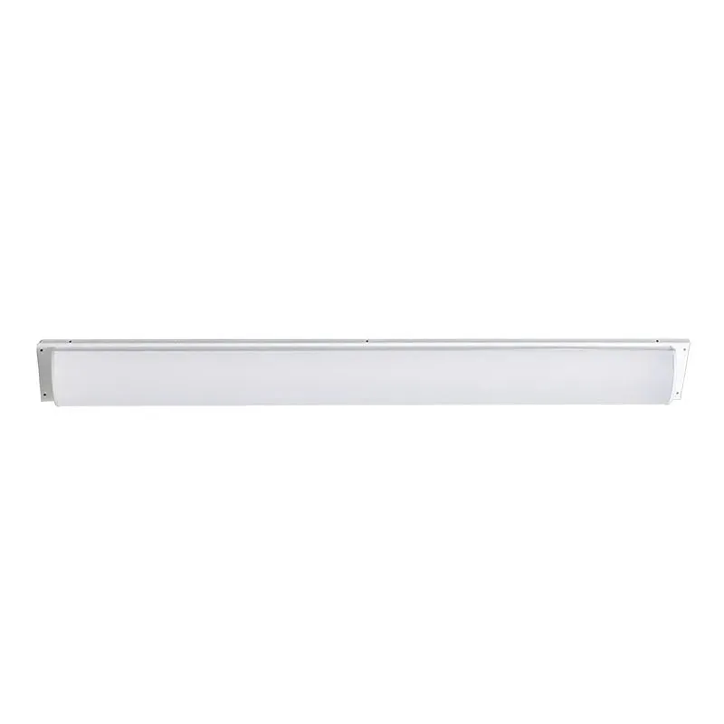 4PK 8FT Premium Strip-Light LED Retrofit Kit with Lens, 10160 Lumen Max, Wattage and CCT Selectable, 120-277V