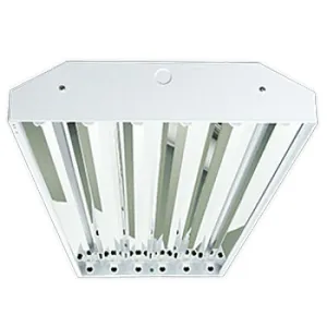 6 Lamp Linear LED High Bay Fixture, LED T5 Tube Ready, 120-277V