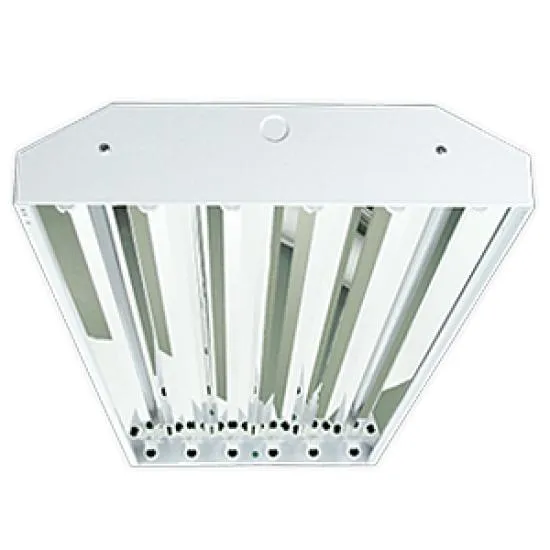 6 Lamp Linear LED High Bay Fixture, LED T5 Tube Ready, 120-277V