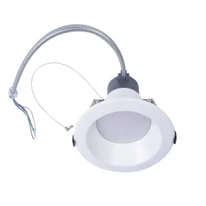 6" LED Commercial Downlight, 2000 Lumen Max, Wattage and CCT Selectable, 120-277V
