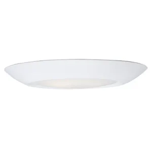 7.5" LED Flush Mount, 1200 Lumens, 13.5W, 4000K CCT, 120V, White Finish