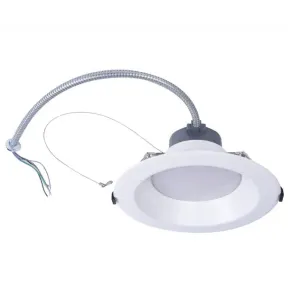 8" LED Commercial Downlight, 2638 Lumen Max, Wattage and CCT Selectable, 120-277V