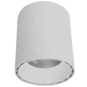 9" Ceiling Mount Cylinder Light, 6,400Lm, CCT & Wattage Selectable, 120-277V, White