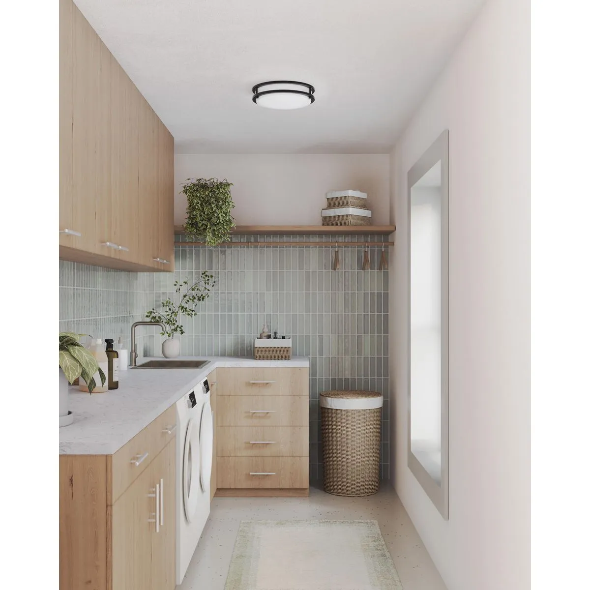 Abide Collection 5-CCT Integrated LED 10.24" Small Flush Mount Light