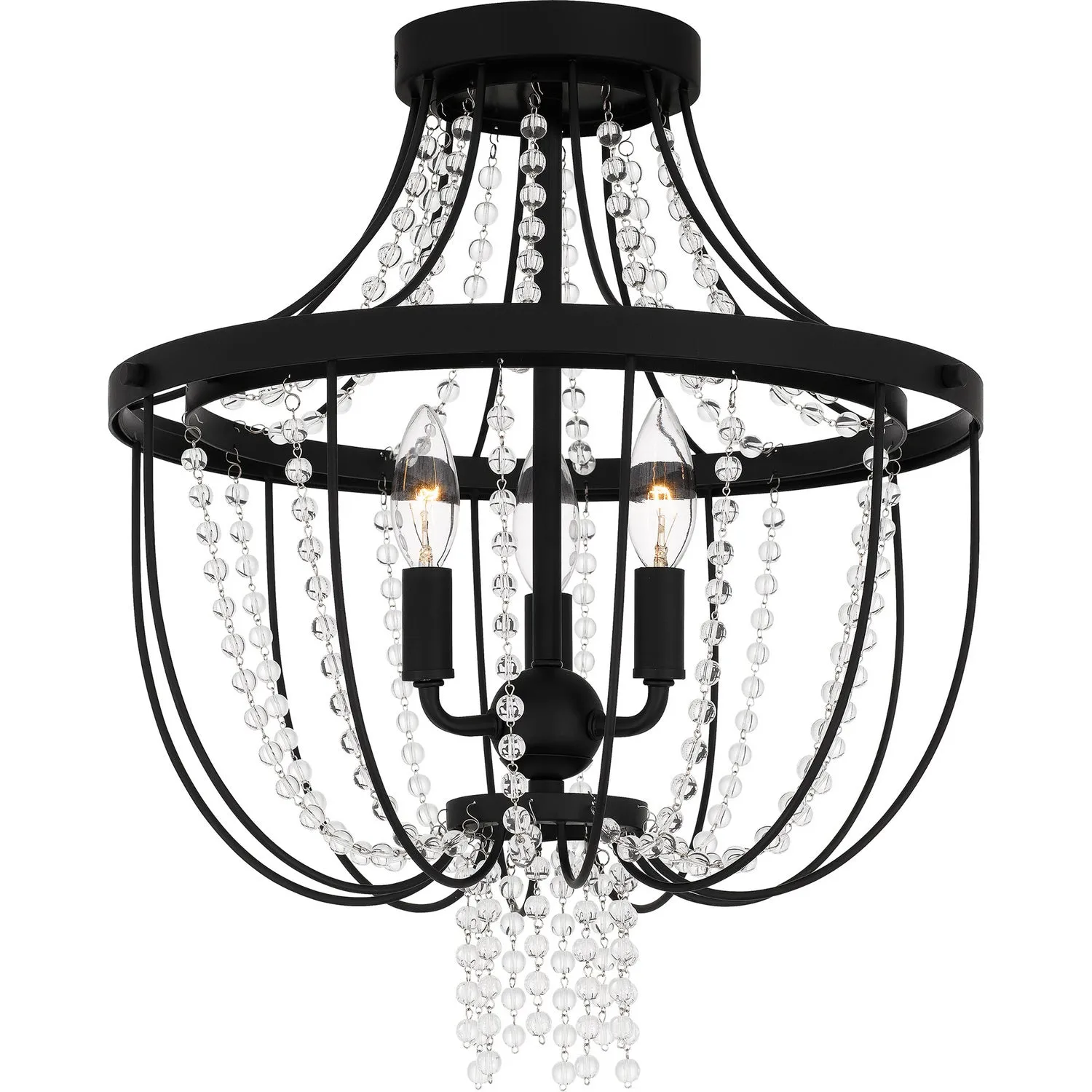 Adelaide Three Light Semi Flush Mount