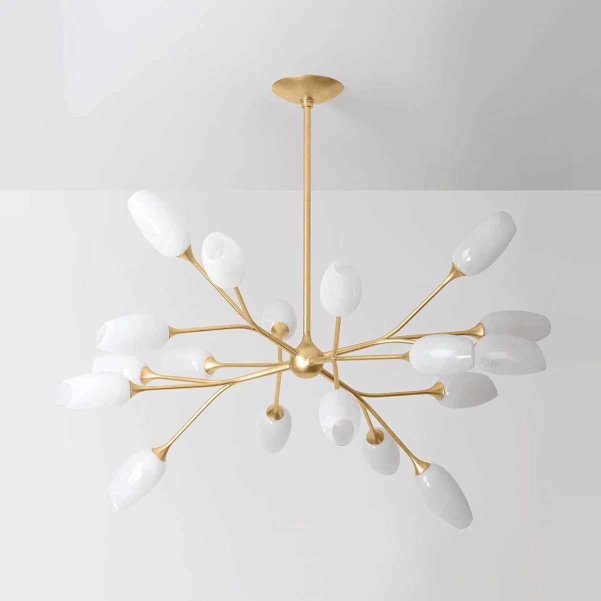 Aldean Chandelier - Vintage Gold Leaf