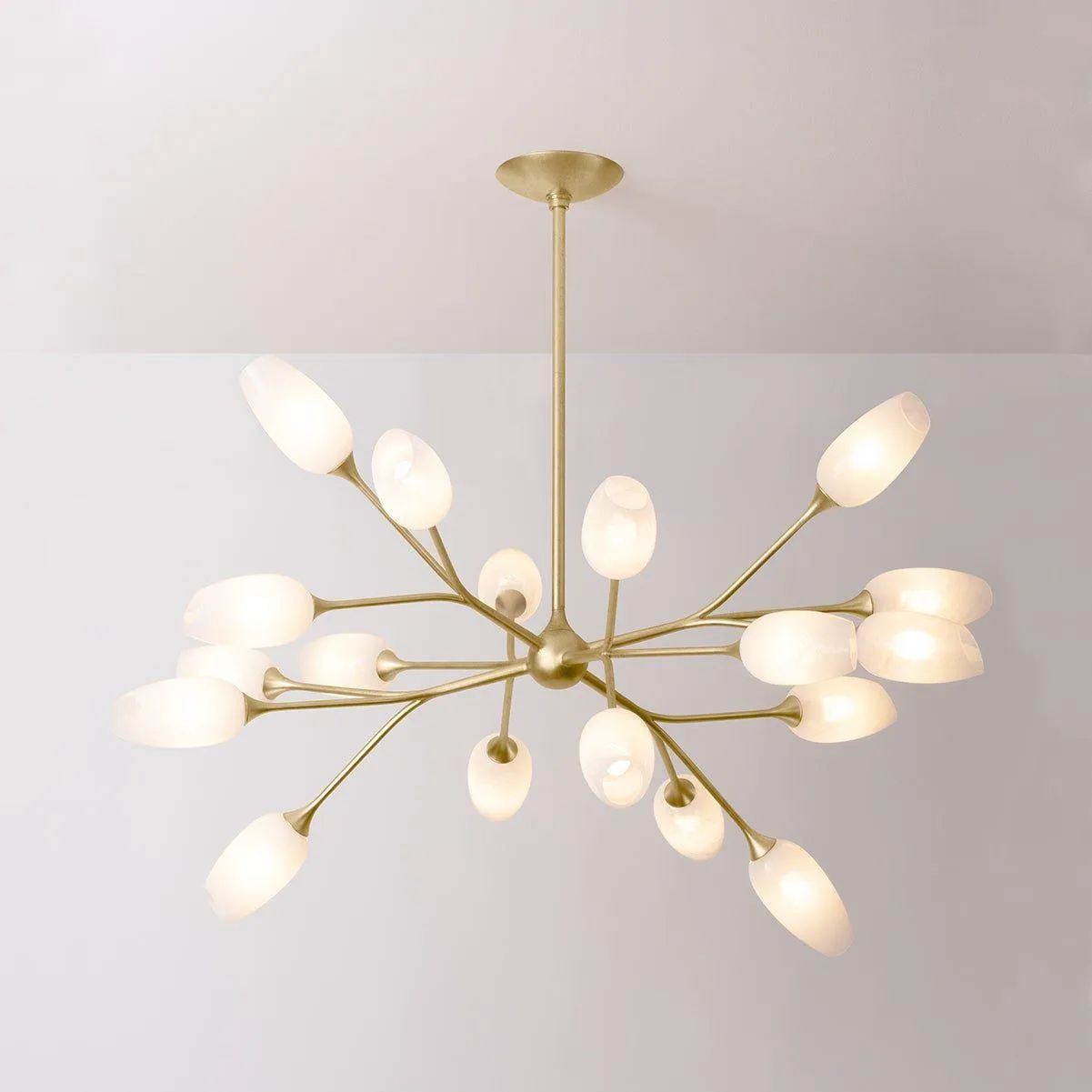Aldean Chandelier - Vintage Gold Leaf