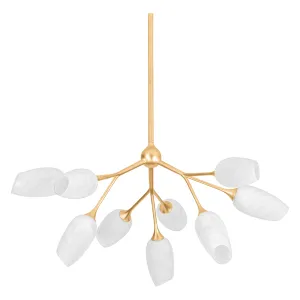 Aldean Chandelier - Vintage Gold Leaf