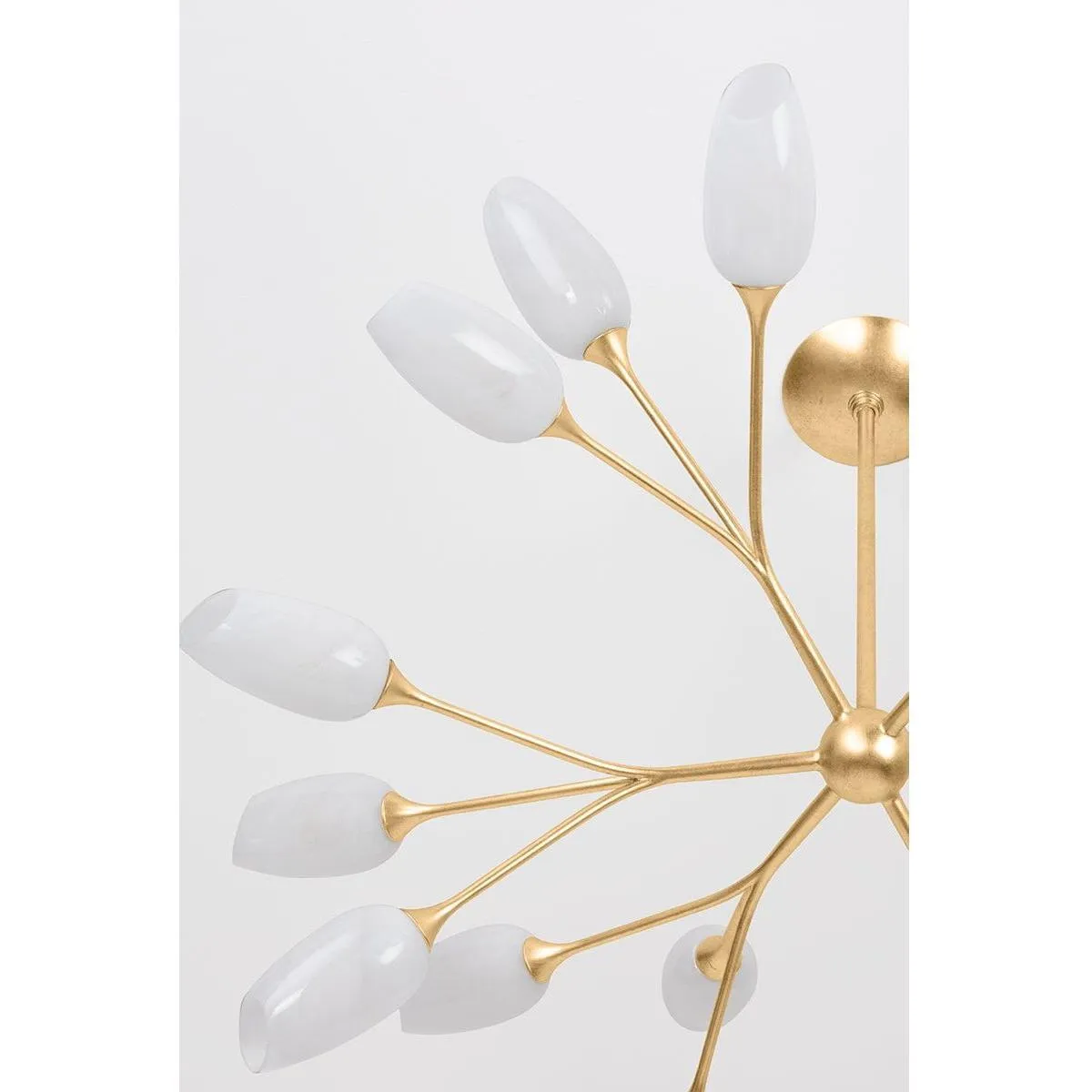 Aldean Chandelier - Vintage Gold Leaf