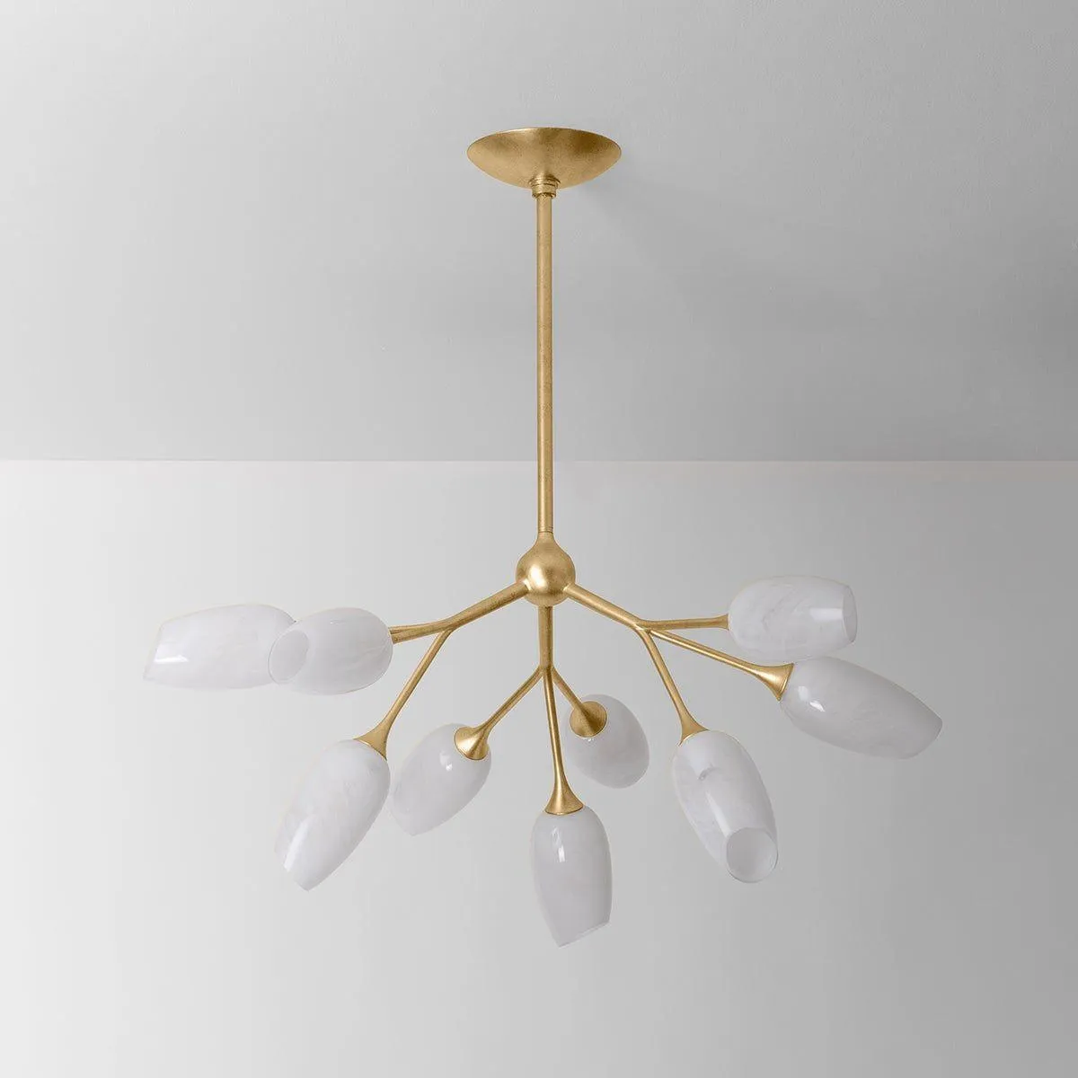 Aldean Chandelier - Vintage Gold Leaf