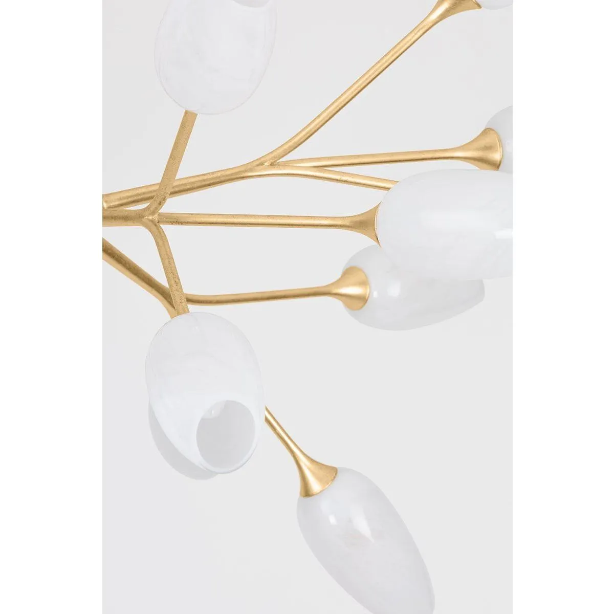 Aldean Chandelier - Vintage Gold Leaf