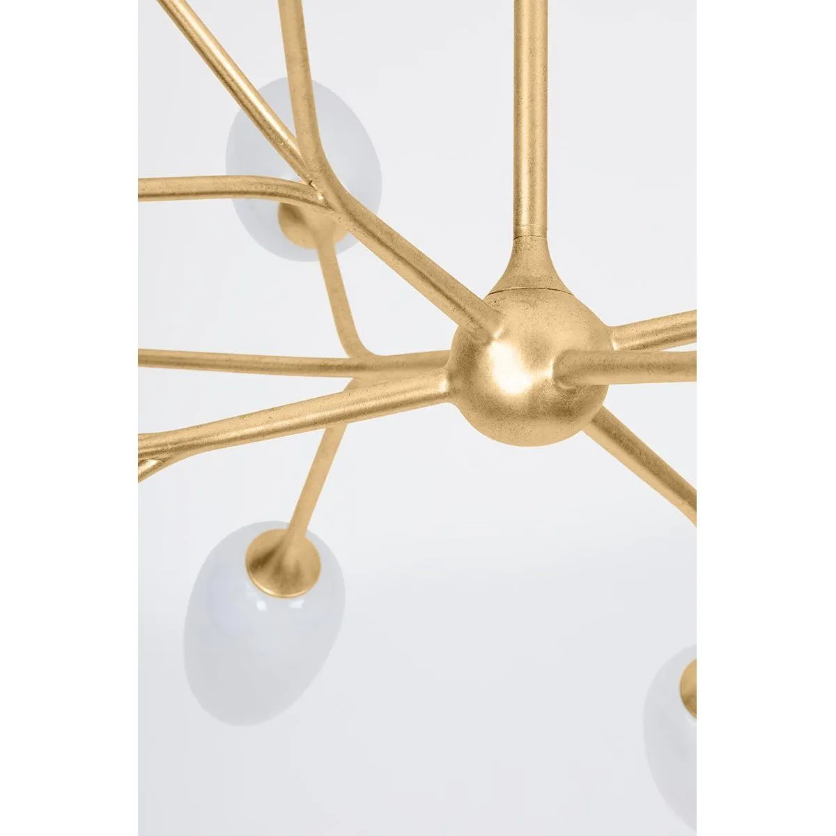 Aldean Chandelier - Vintage Gold Leaf