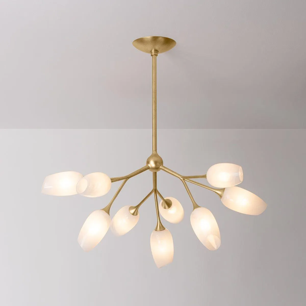 Aldean Chandelier - Vintage Gold Leaf