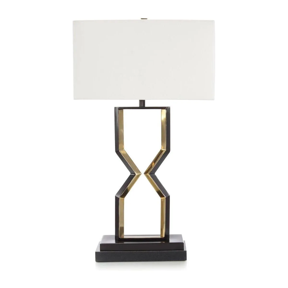 Angle Table Lamp - Gold,Off White