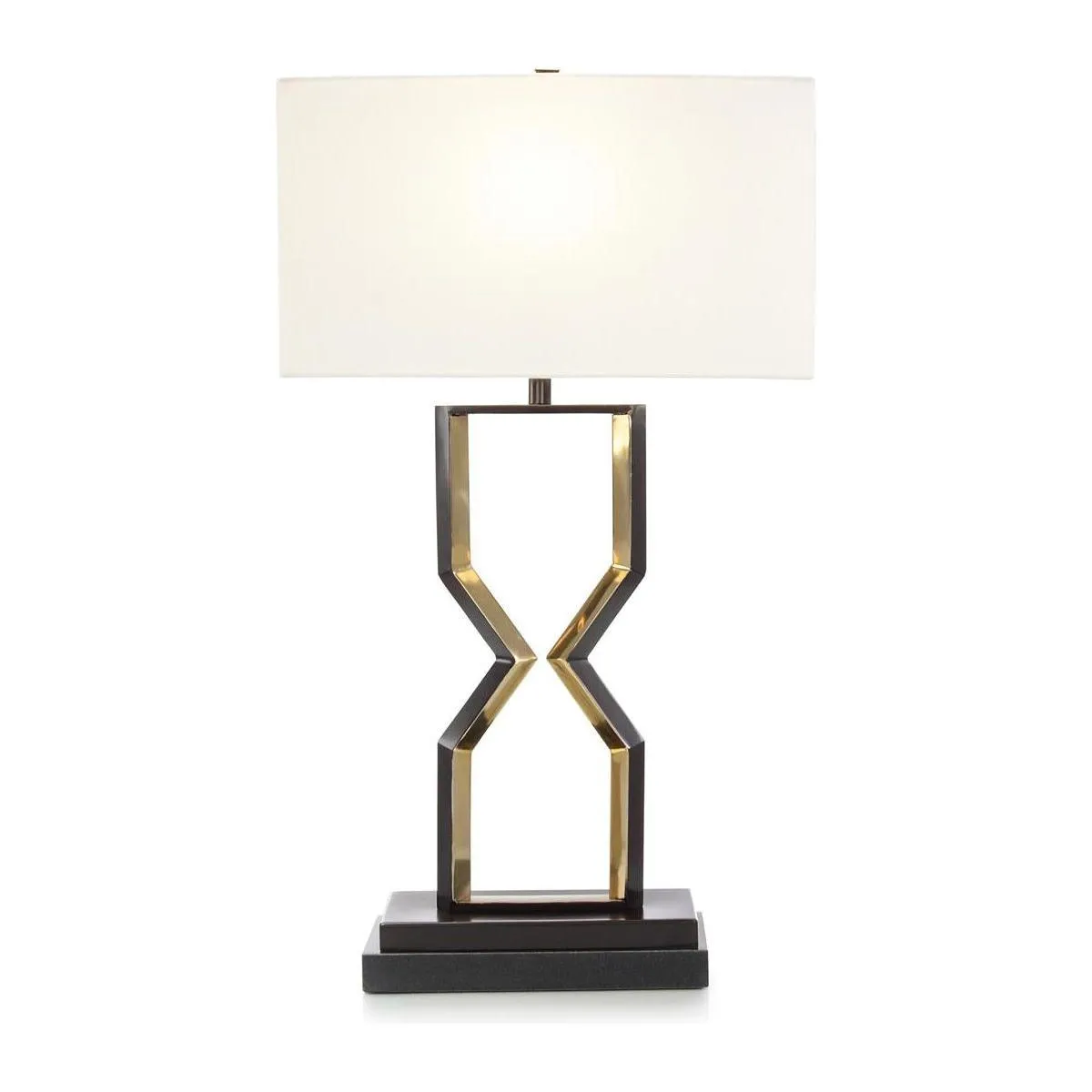 Angle Table Lamp - Gold,Off White