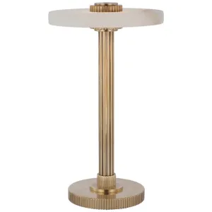 Arden 9" Rechargeable Accent Lamp - Antique Brass