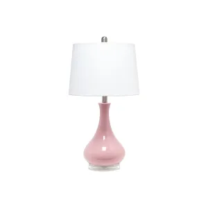 Asstd National Brand Lalia Home Droplet Ceramic Table Lamp LHT-4005-AU - ROSE PINK ONE SIZE