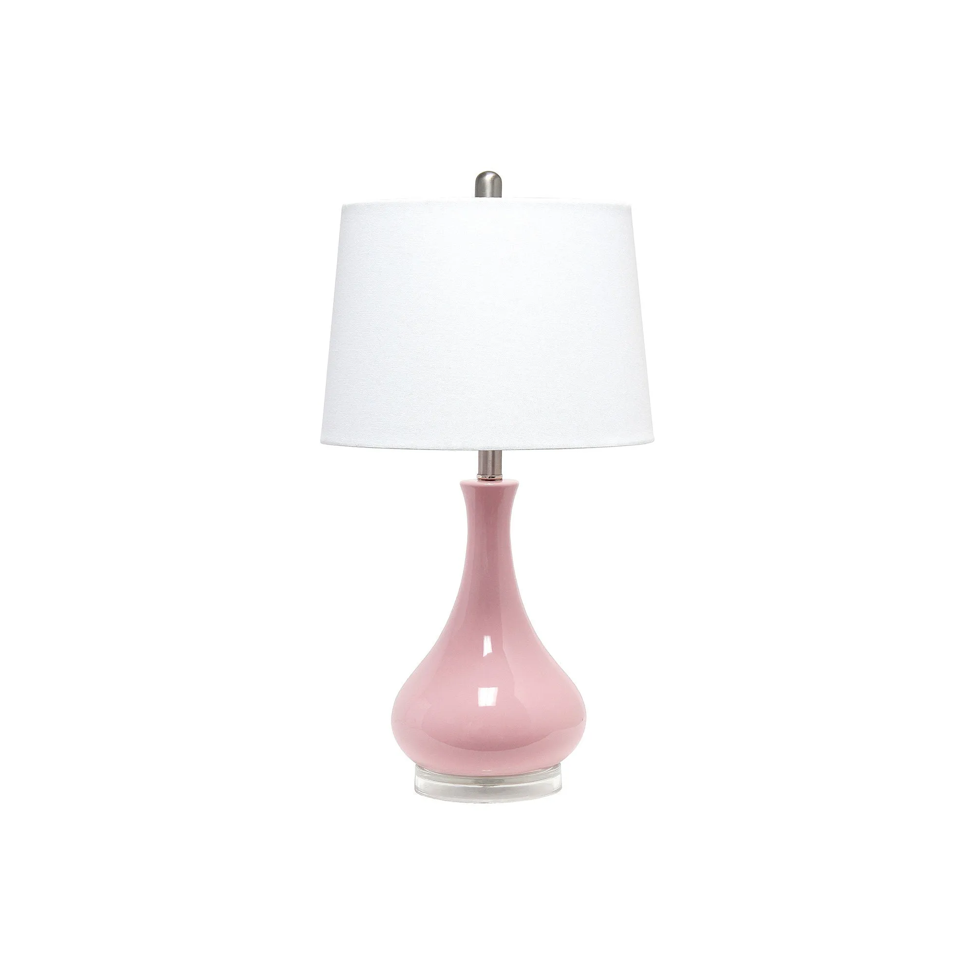 Asstd National Brand Lalia Home Droplet Ceramic Table Lamp LHT-4005-AU - ROSE PINK ONE SIZE