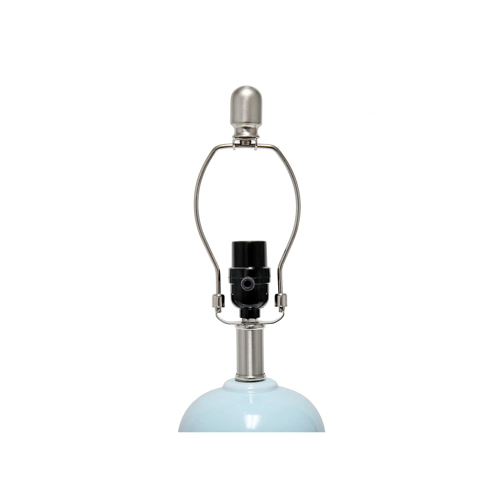 Asstd National Brand Lalia Home Light Blue Dual Orb Ceramic Table Lamp LHT-4003-LT - LT BLUE ONE SIZE