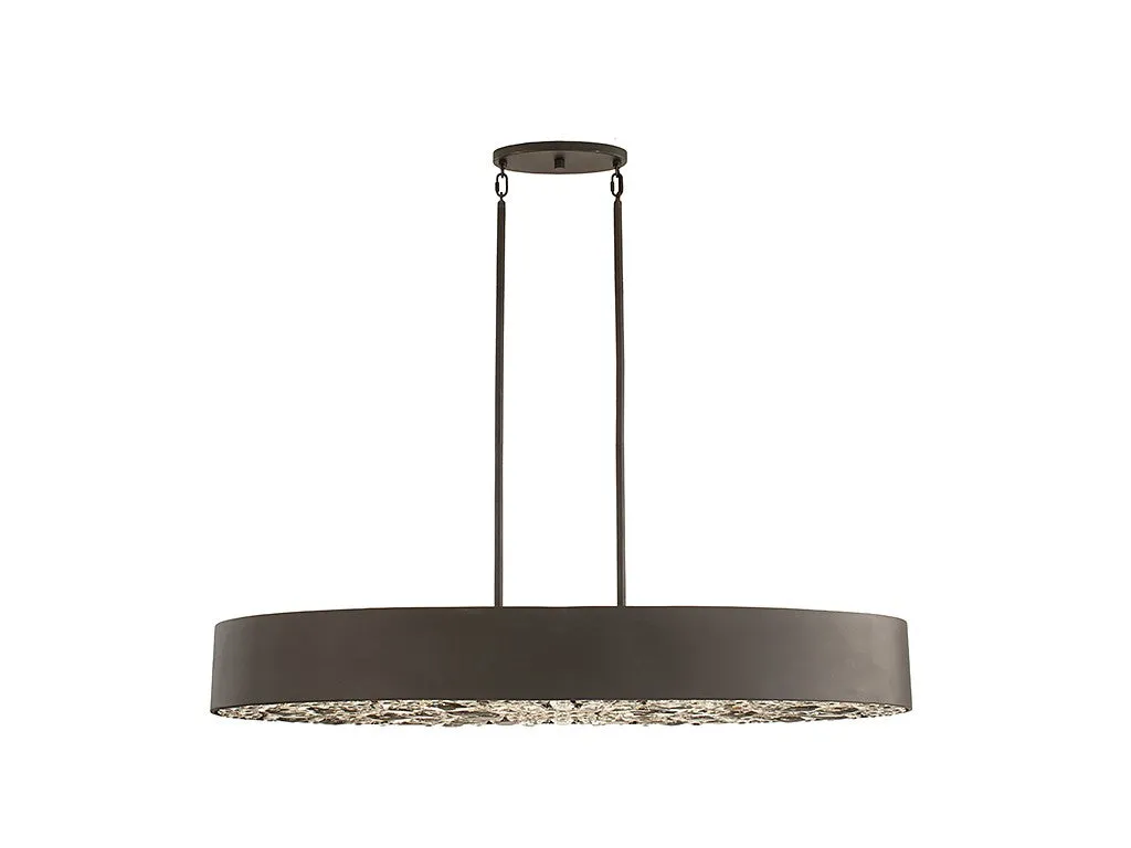 Azores Six Light Linear Chandelier