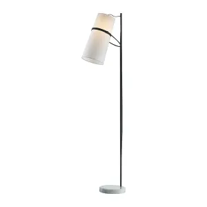 Banded Shade One Light Floor Lamp
