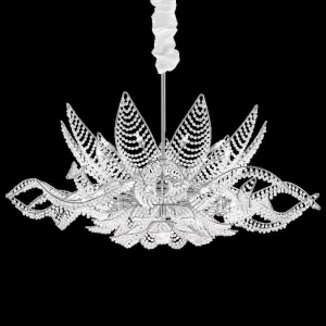 Beautiful Centrepiece Pendant Light With Murano Glass Pearls Or Premium Beads
