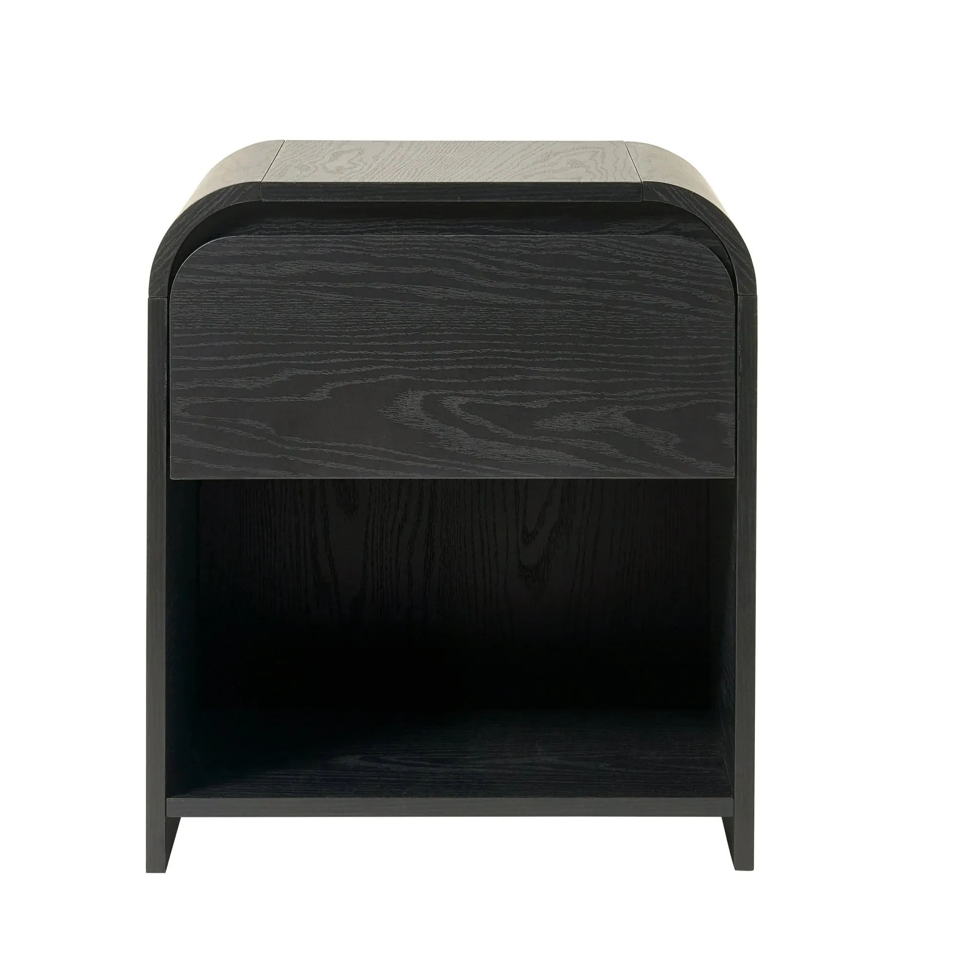 Better Homes & Gardens BHS436249972037 Juliet Nightstand with USB, Rich Black Finish