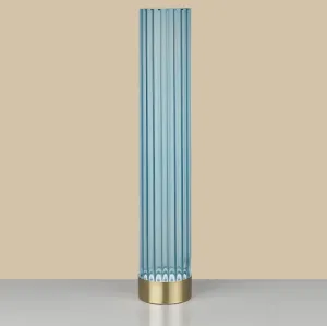Big LED Borosilicate Glass Table Lamp with Handcrafted Metal Details