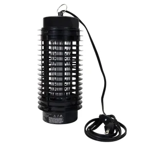 Bite Shield Electronic Flying Insect Killer | AC Powered Bug Zapper | UV Light Lure | Low-Voltage Grid | Outdoor Pest Control  | Moths Gnats Mosquito Cottage Backyard Camping Barbecue | Black