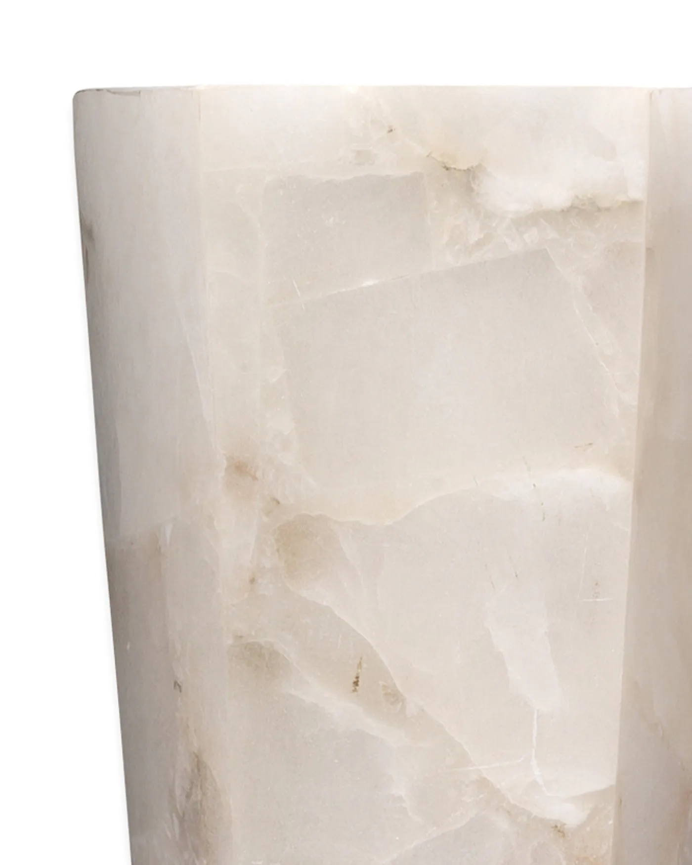 Borealis Tall Hexagon Sconce White