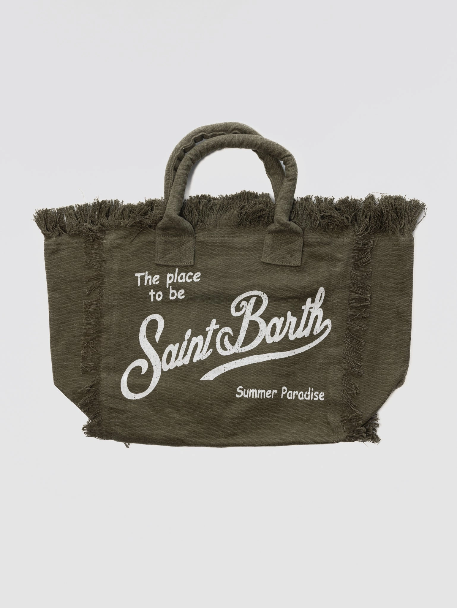 Borsa Vanity in Lino Verde Militare
