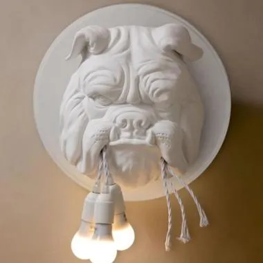 Bulldog Ceramic Wall Lamp