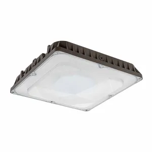 CDLX LED Power Adjustable Low Profile Canopy Light, 30/40/60/80Watt Selectable, 9650 Lumens, 120-277V, 3000k, 4000K, or 5000K