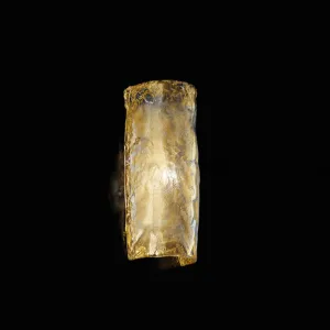 Classic Half-Moon Murano Glass Flush Ceiling or Wall Lamp