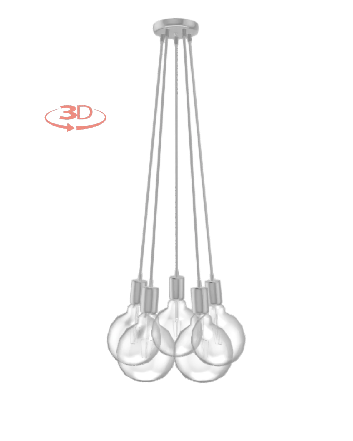 Cluster Chandelier - Even: Design Your Own 5 Pendant