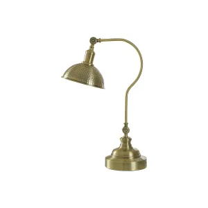 Collective Design By Stylecraft Brass With Hammered Globe Desk Lamp TL3322478AJCDS - ANTIQUE GOLD TONE ONE SIZE