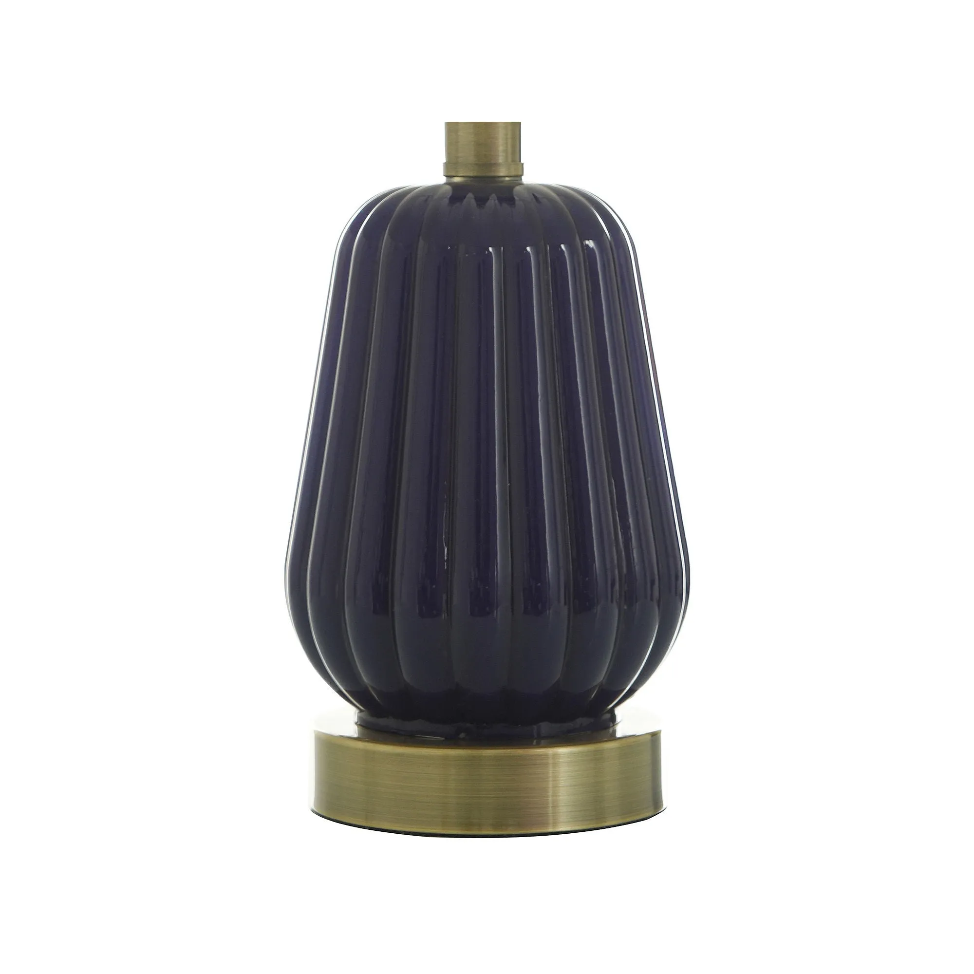 Collective Design By Stylecraft Navy Glass Table Lamp TL17698JCADS - CLASSIC NAVY ONE SIZE