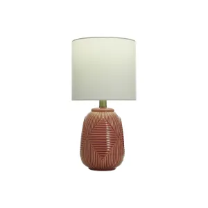Collective Design By Stylecraft Textured Berry Ceramic Table Lamp TL17702BJCADS - BERRY ONE SIZE