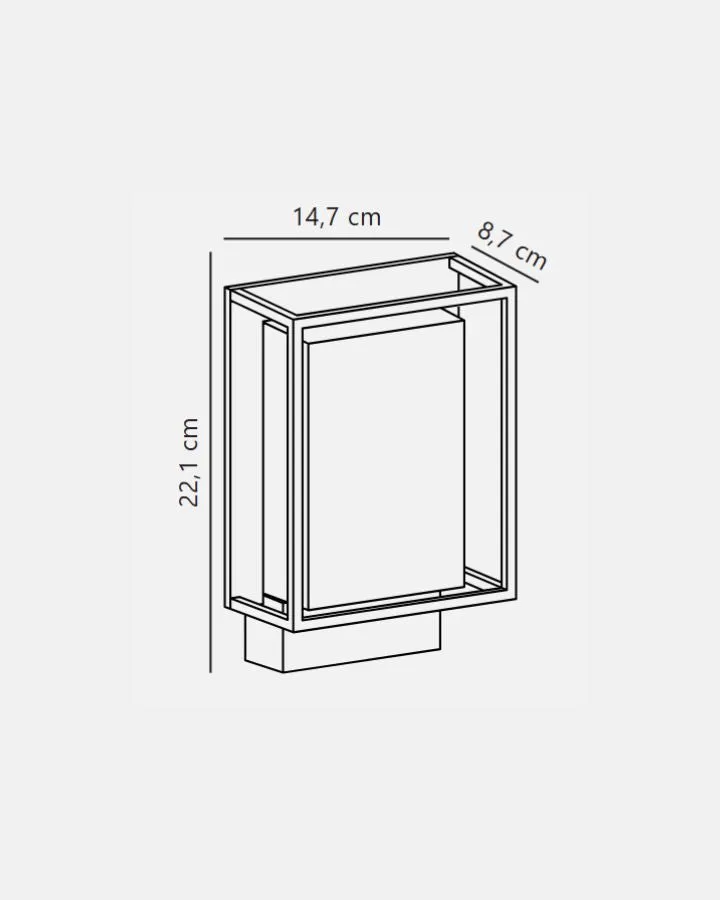 Contemporary Frosted Square Lantern