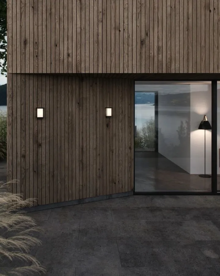 Contemporary Frosted Square Lantern