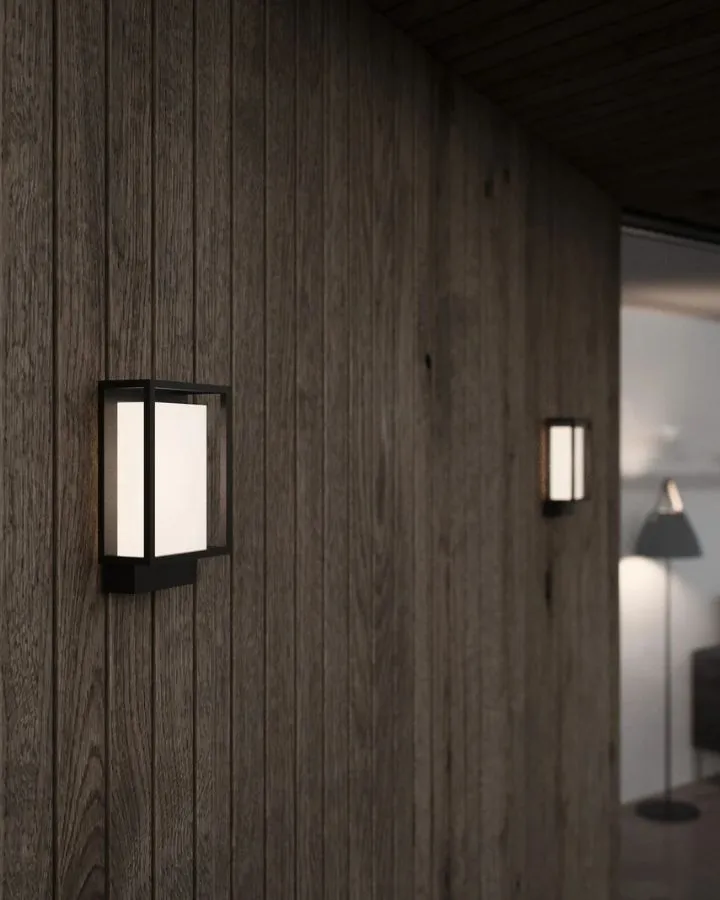 Contemporary Frosted Square Lantern